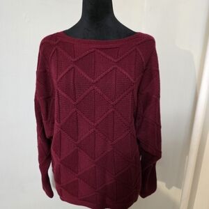 Women's Burgundy Sweater